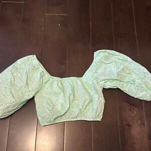 BillaBong Green Puffy Top